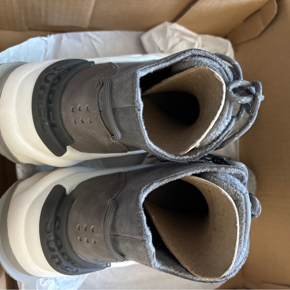 Sorel Caribou RNGD Kinetic Waterproof Sneakers Ankle Boots NEW 6.5 Quarry S Salt - Picture 6 of 6